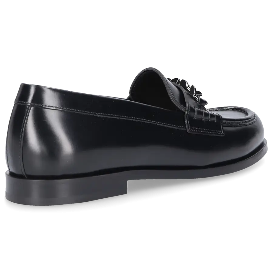 Valentino Garavani - Loafer VLOGO CHAIN Kalbsleder - schwarz