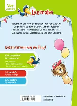 Leserabe - Vor-Lesestufe: Lustige Geschichten vom 1. Schultag