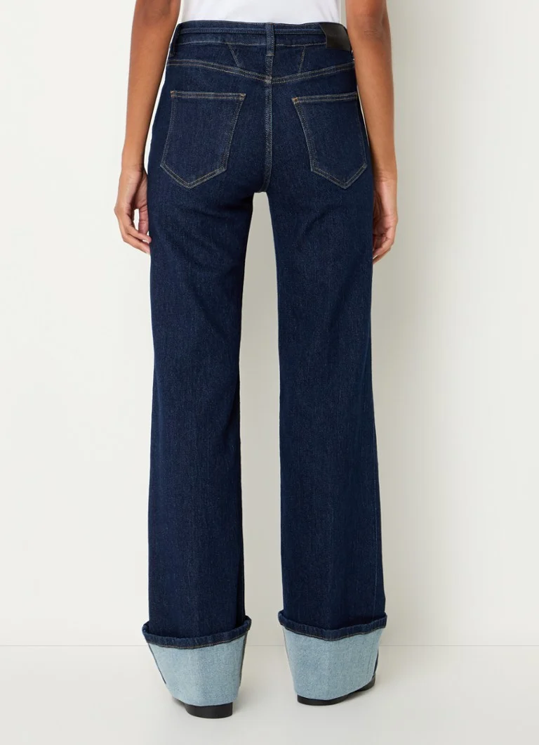 Jeans Jean Co'Couture Hubby a vita alta, gamba dritta, lavaggio scuro