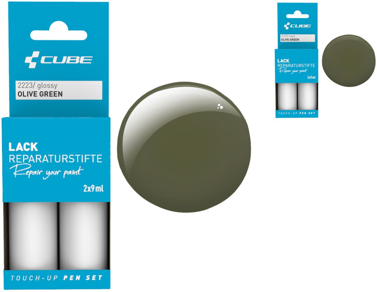 Cube Lackreparaturstift Set OLIVE GREEN kaufen | Bike-Discount