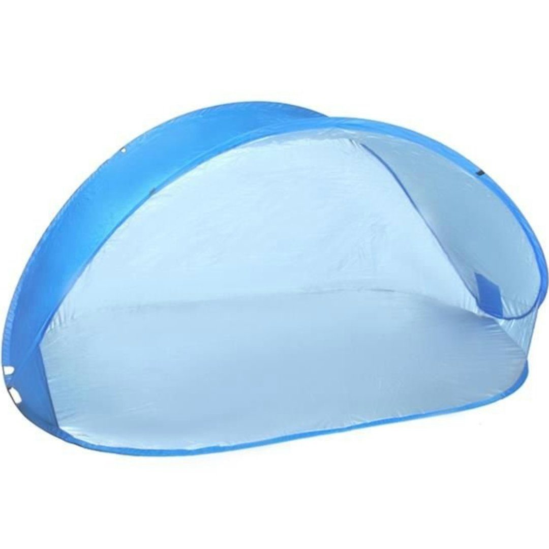 ISO TRADE Strandmuschel Strandzelt 220x120x100cm, Personen: 2 (Zelt für den Strand, 1 tlg., Strandmuschel), Zelt Strand Meer Sonnenschutz