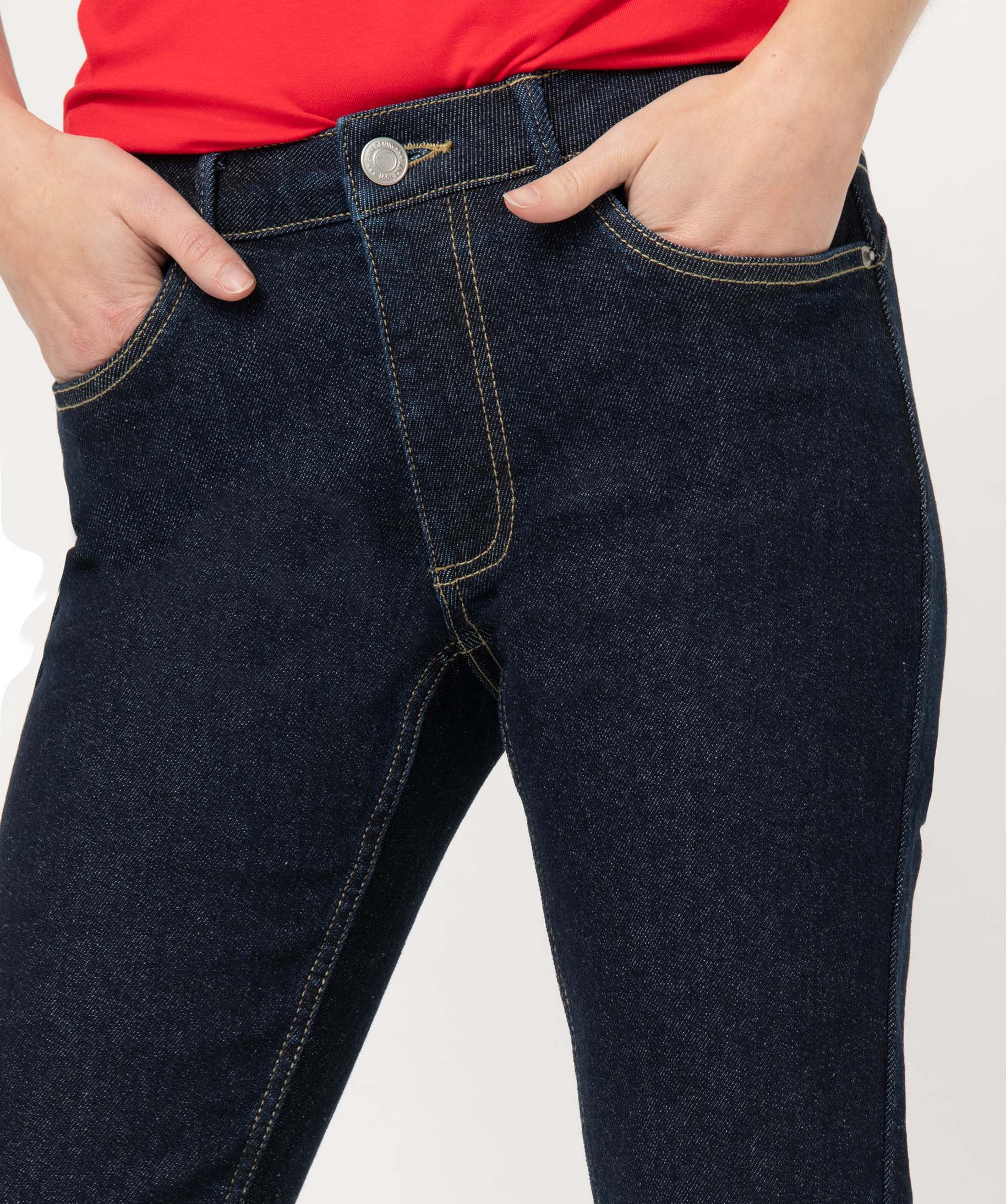 Jean femme coupe Slim coloris délavé brut | GEMO