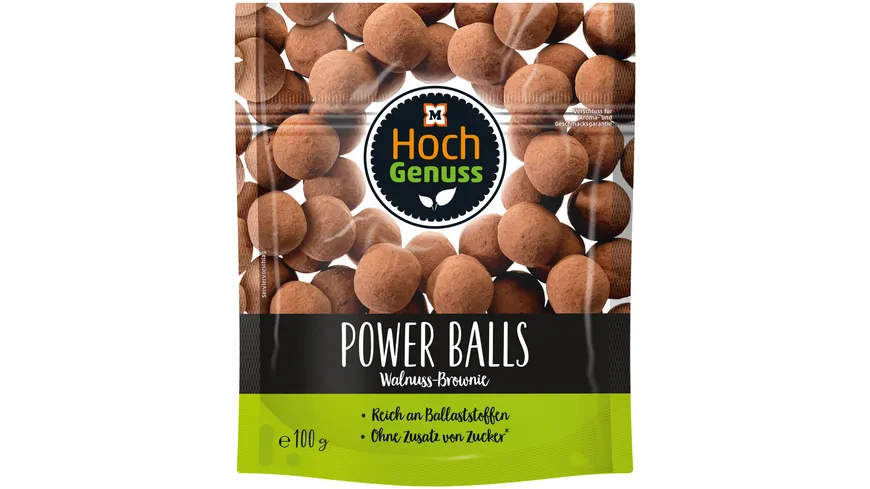 Hochgenuss Power Balls Walnuss-Brownie 100 g