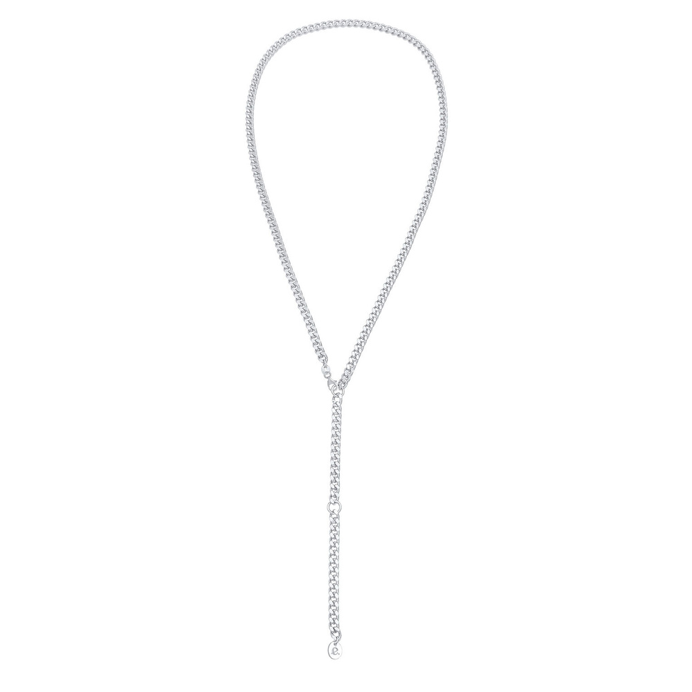 Elli PREMIUM Elli PREMIUM Collier Femmes Chaîne en Y Couches Look Réglable en Argent Sterling  Bijoux