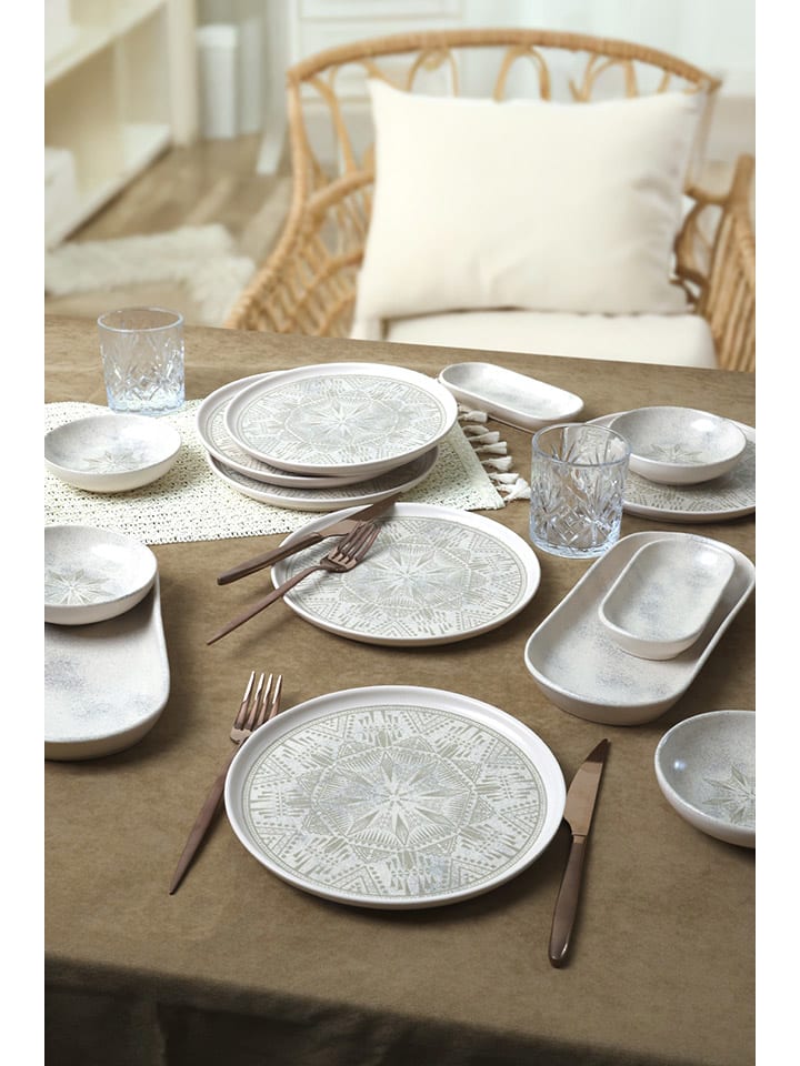 Hermia 14tlg. Frühstücks-Set in Taupe in Grau/ Hellbraun günstig kaufen onesize
