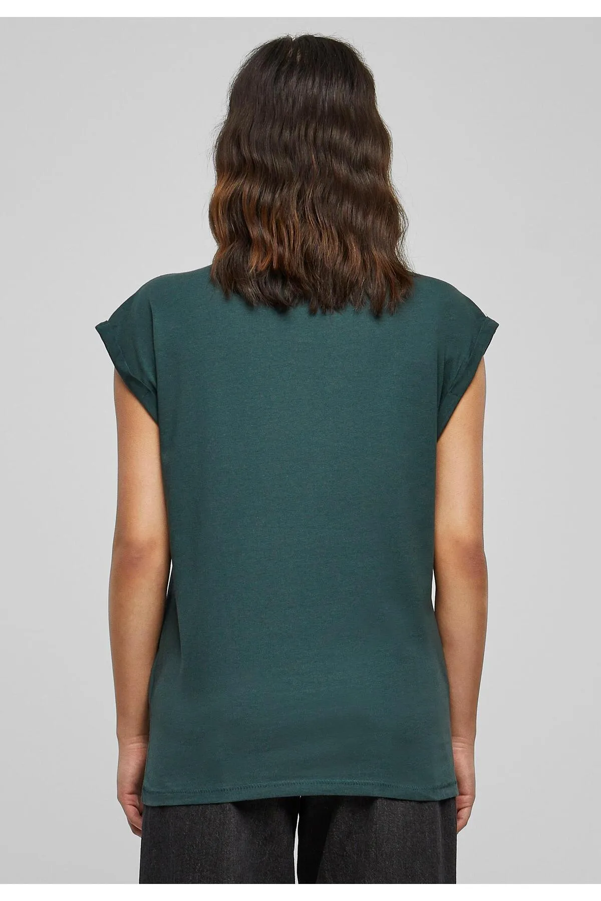 Urban Classics  Damen T-Shirt mit verlängerter Schulterpartie für Damen