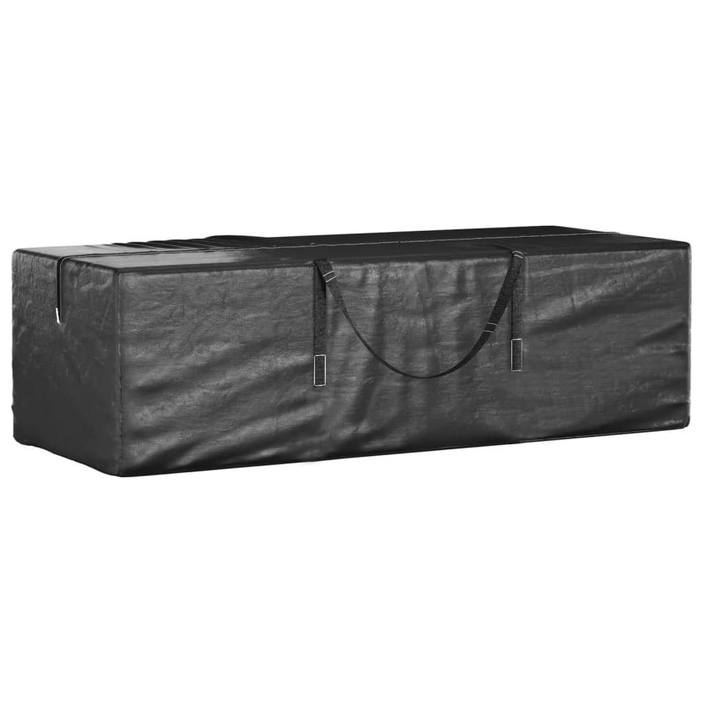 vidaXL Gartenmöbel-Schutzhülle Weihnachtsbaumtasche Schwarz 135x40x55 cm Polyethylen (1-St)