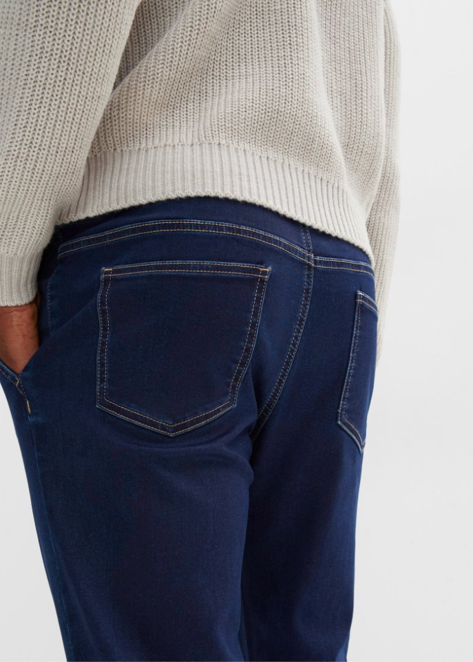 Regular Fit Schlupf-Thermojeans, Straight