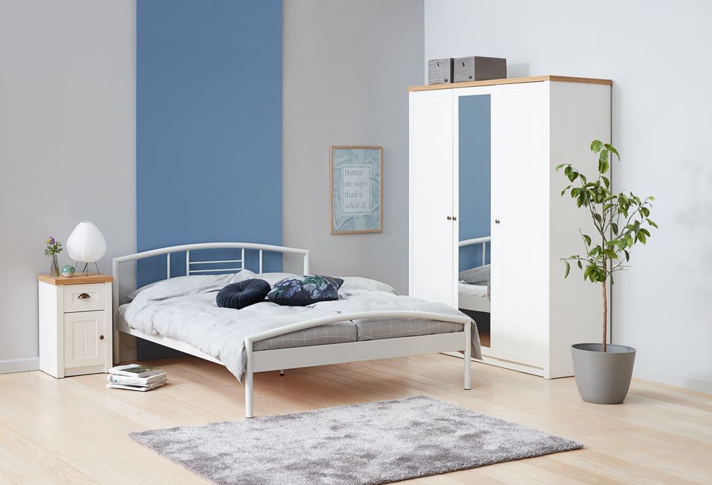 MARKSKEL Szafka MARKSKEL 162x210 w kolorze białym/dąbowym