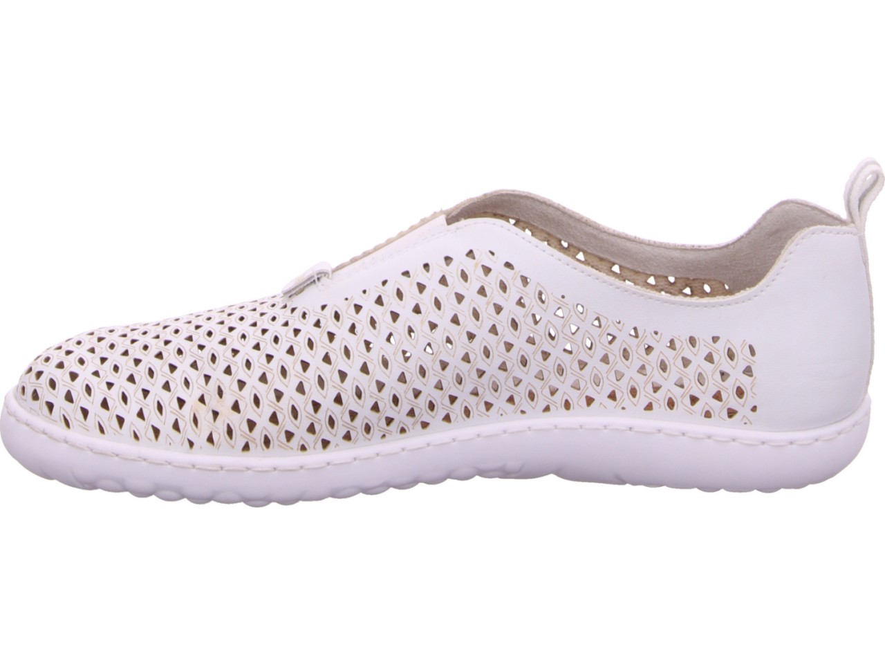 RIEKER Sportliche Slipper weiss