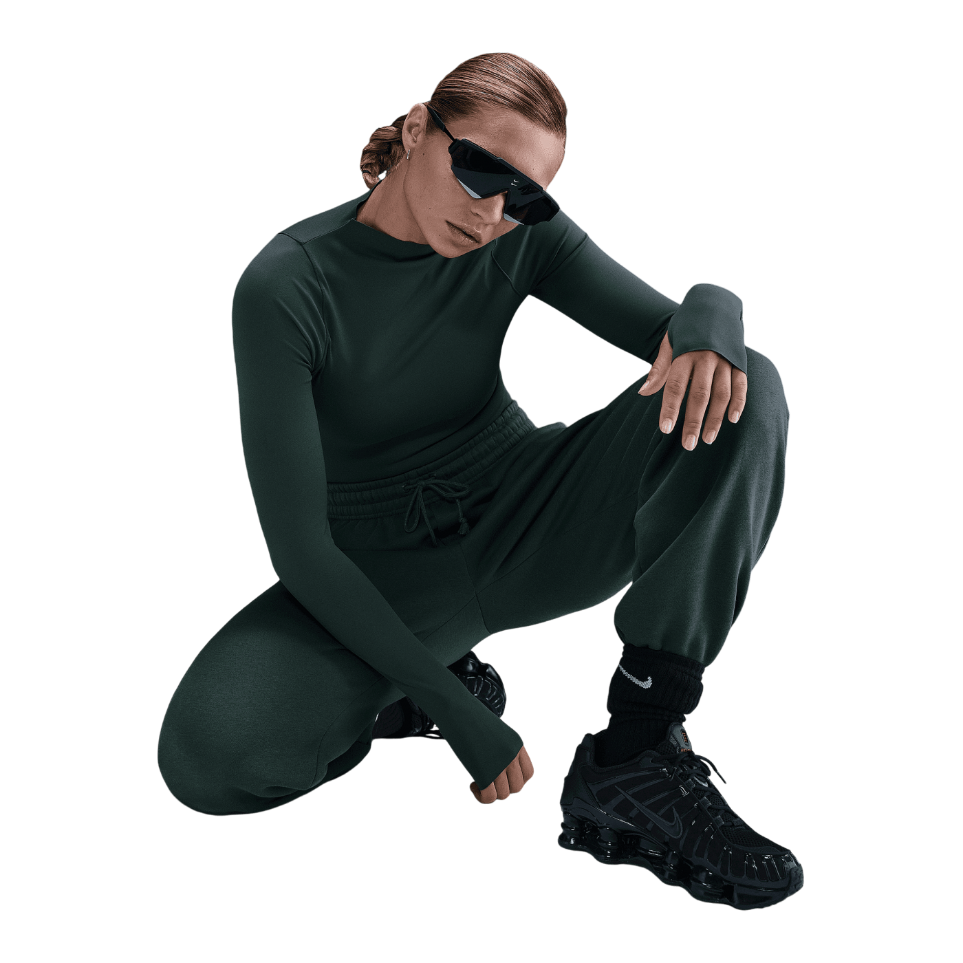 Nike Phoenix 2 Hose Damen Grün F338
