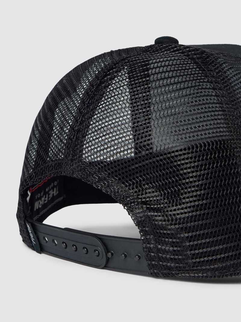 Basecap mit Label-Detail in schwarz