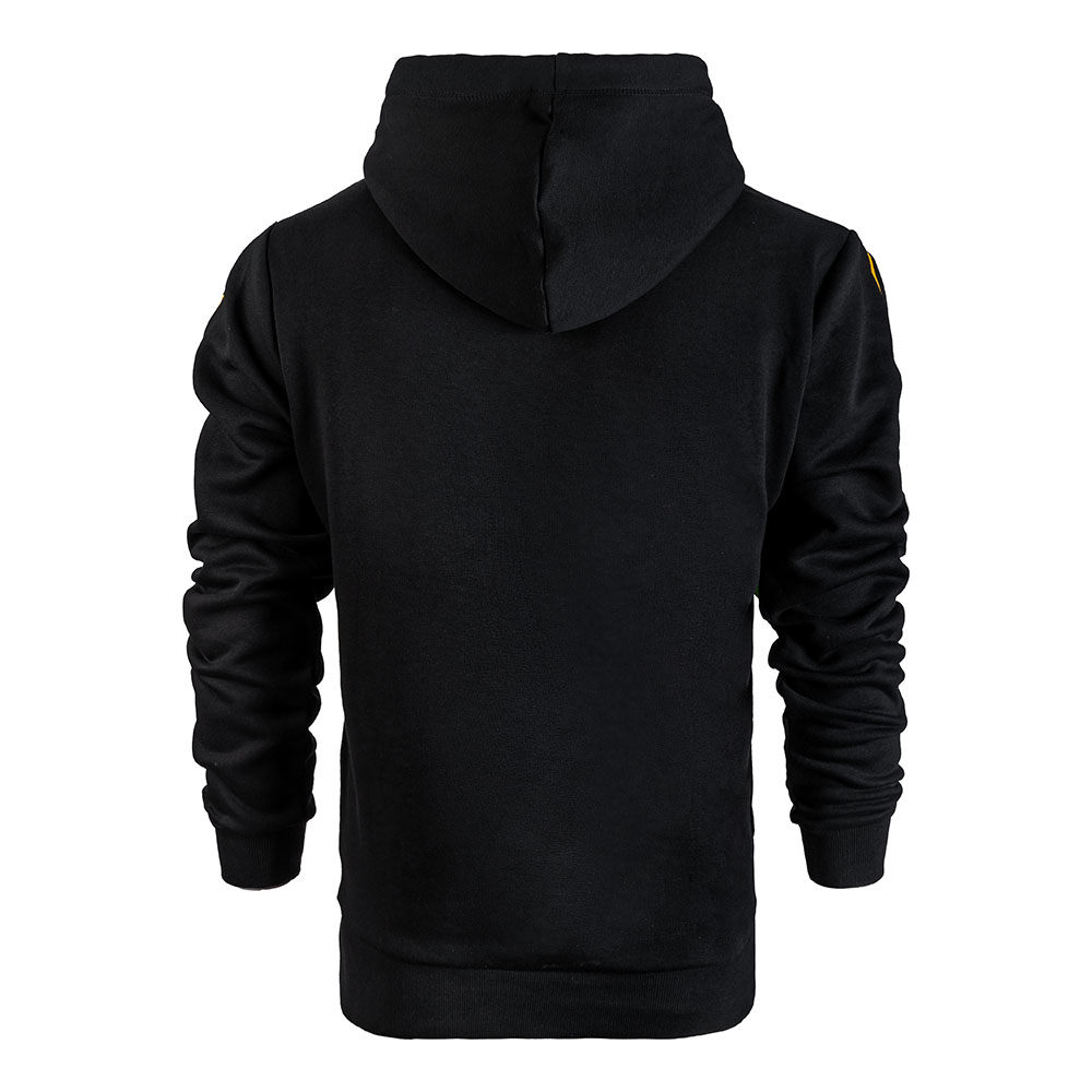 Herren Kapuzensweater PATTERN DYNAMO schwarz-gelb