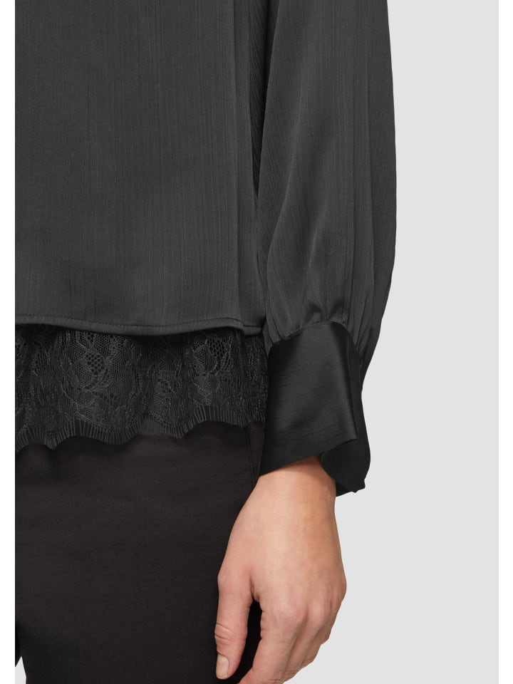 s.Oliver BLACK LABEL Bluse langarm in Schwarz günstig kaufen