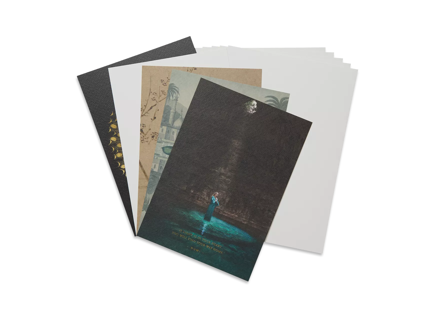 Lot de 5 cartes de vœux