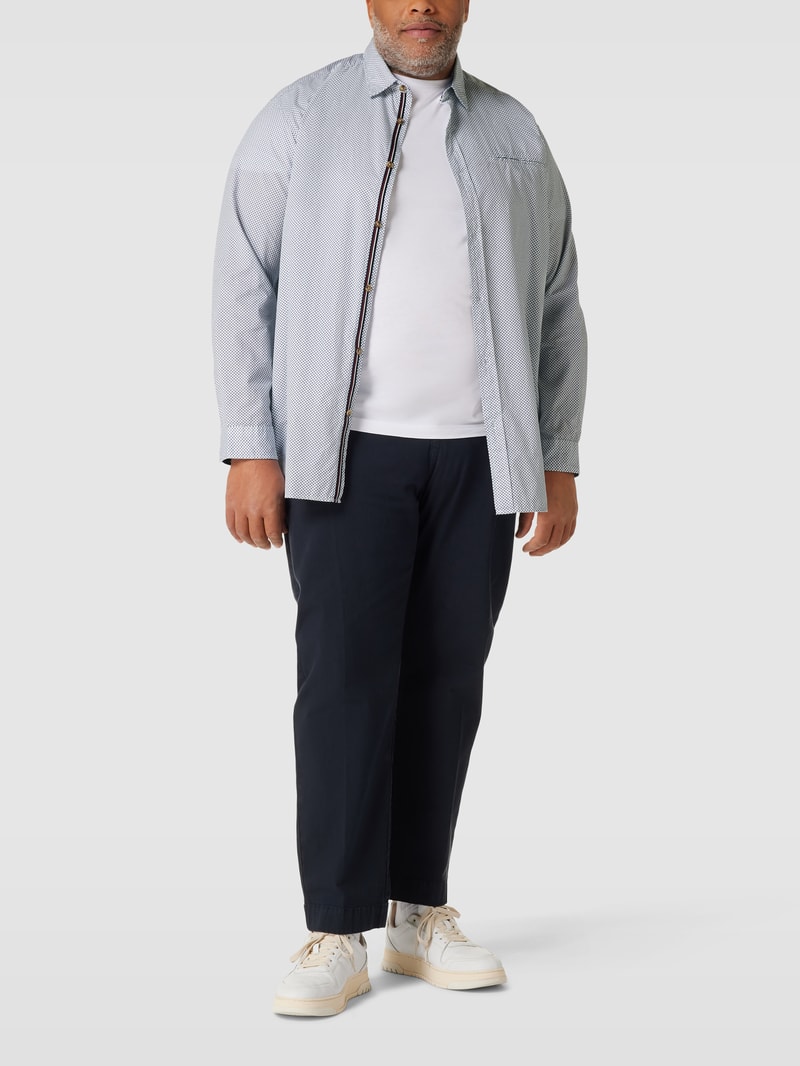 PLUS SIZE Freizeithemd mit Kentkragen Modell 'TREKOTA' in offwhite
