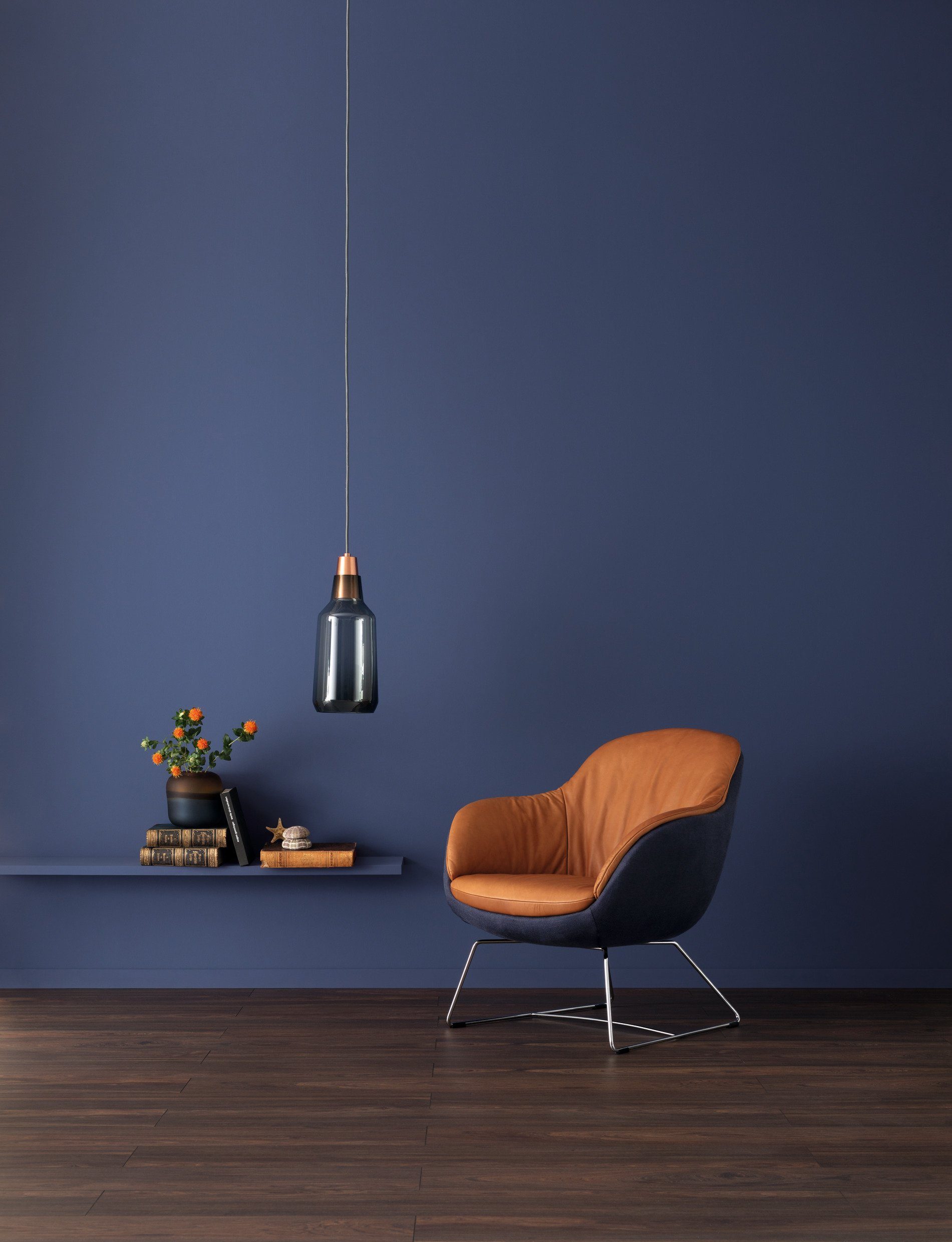SCHÖNER WOHNEN FARBE Wandfarbe Designfarben, hochdeckende Premium-Wandfarbe, Farbwelt Blau
