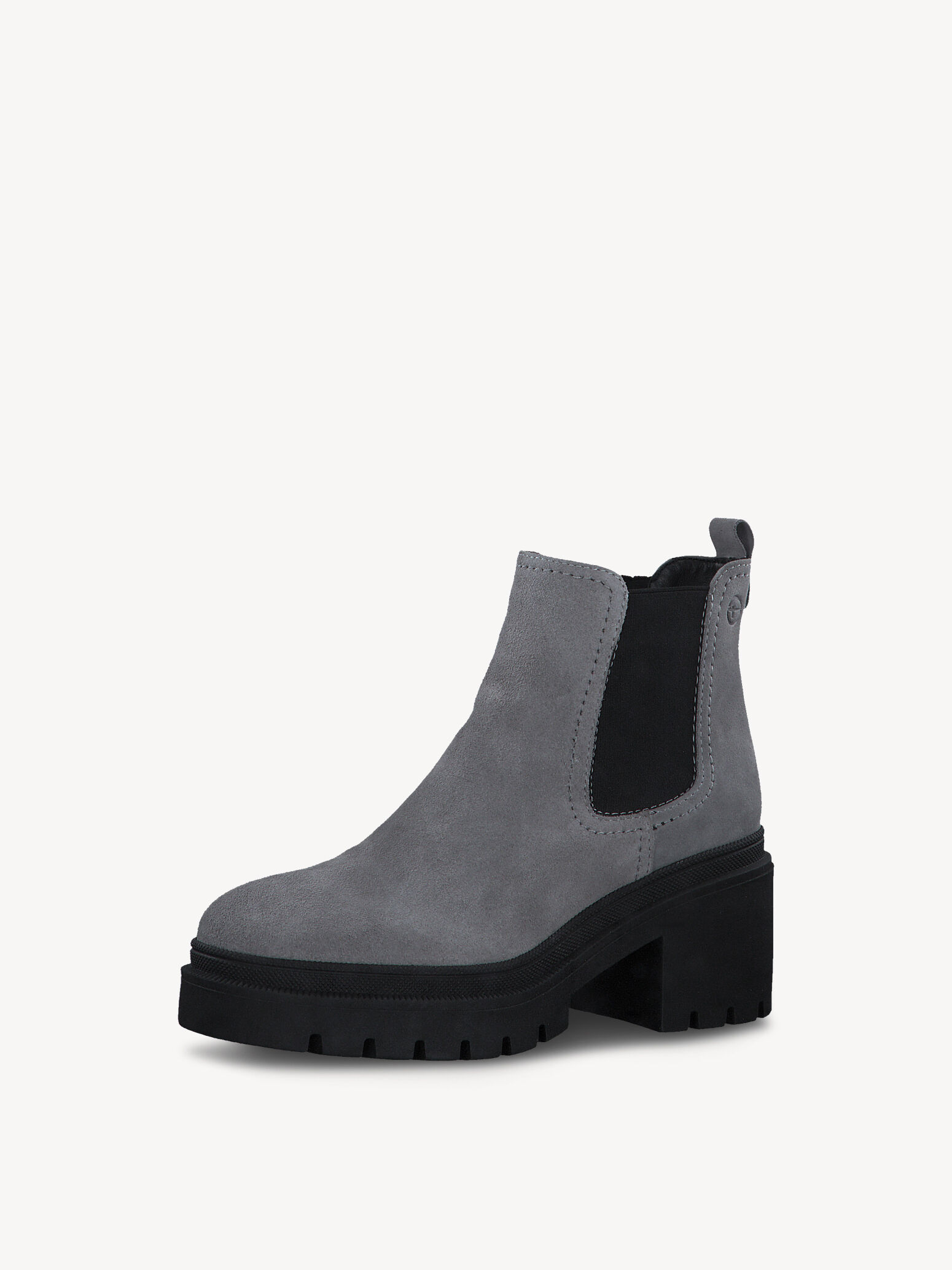 Bottine Chelsea en cuir - gris