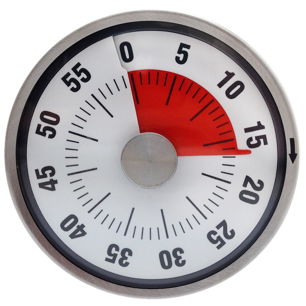 Efalock Timer Nautik schwarz silber