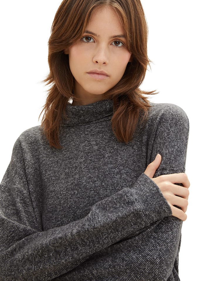 Tom Tailor Sweatshirt in Anthrazit günstig kaufen