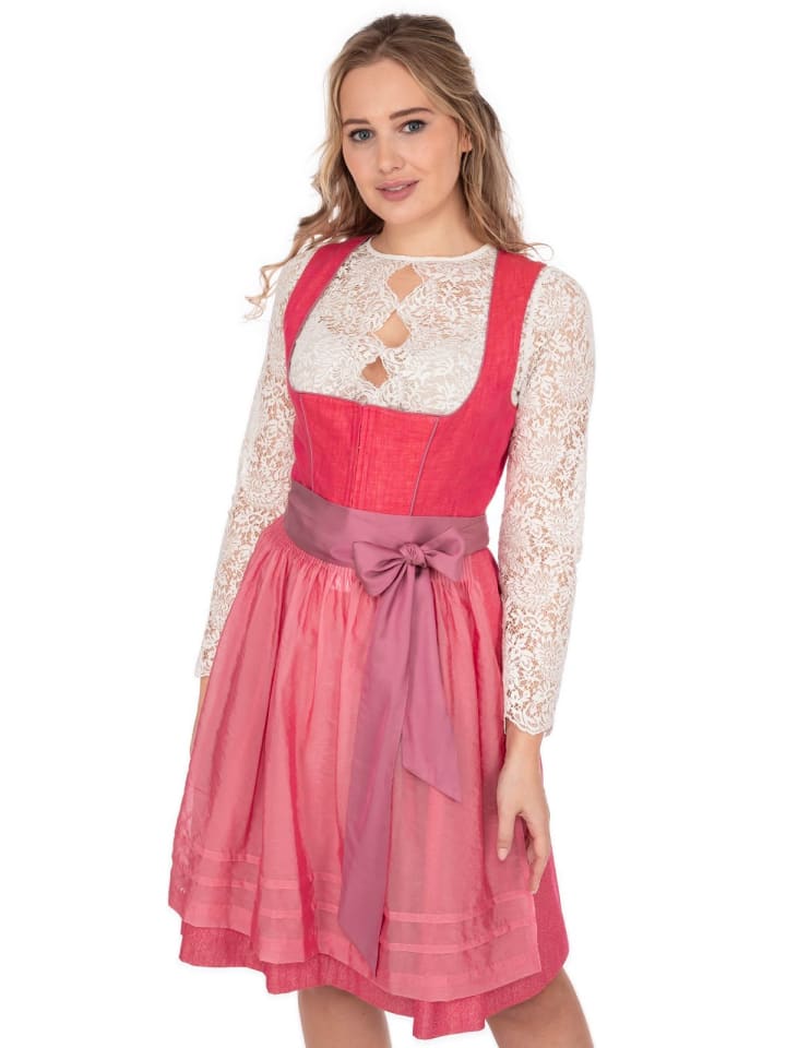 KRÜGER Midi Dirndl 115667 in pink günstig kaufen