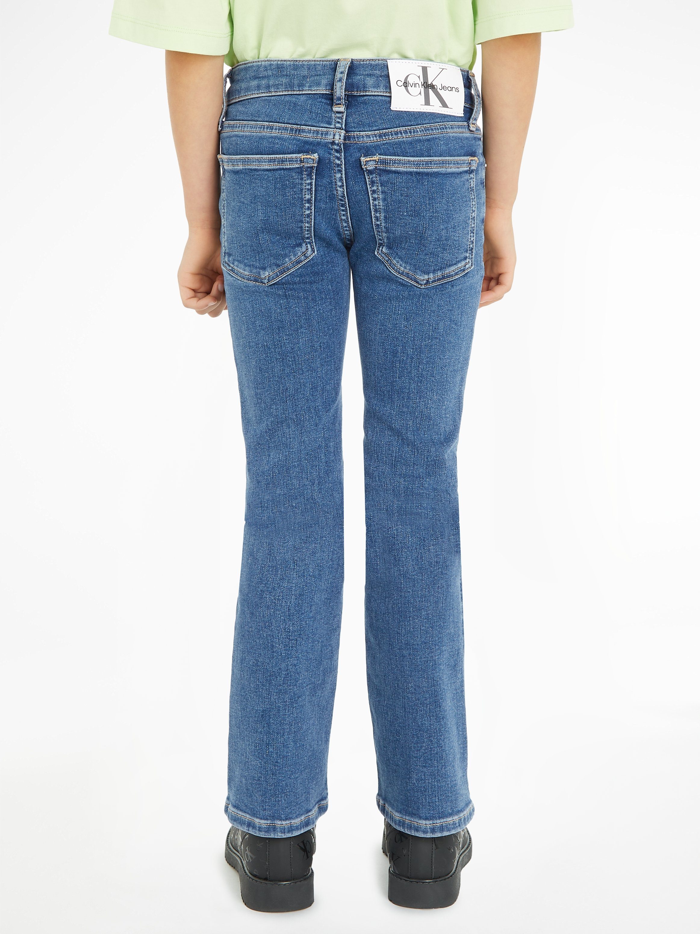 Calvin Klein Jeans Schlagjeans FLARE ESS BLUE STRETCH im 5-Poket-Style