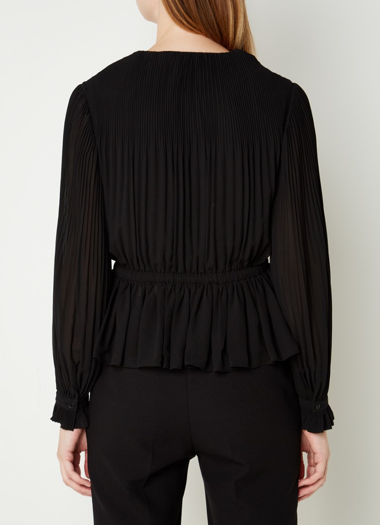 Top a portafoglio Claudie Pierlot Bromance con dettagli plissettati