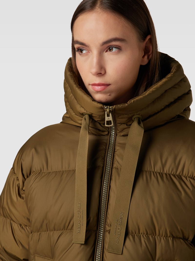 Dauenjacke mit Daunen-Feder-Füllung in khaki