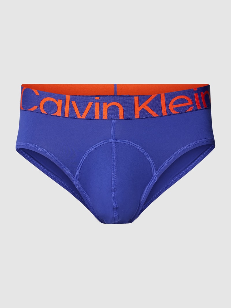 Slip mit elastischem Logo-Bund Modell 'FUTURE' in royalblau
