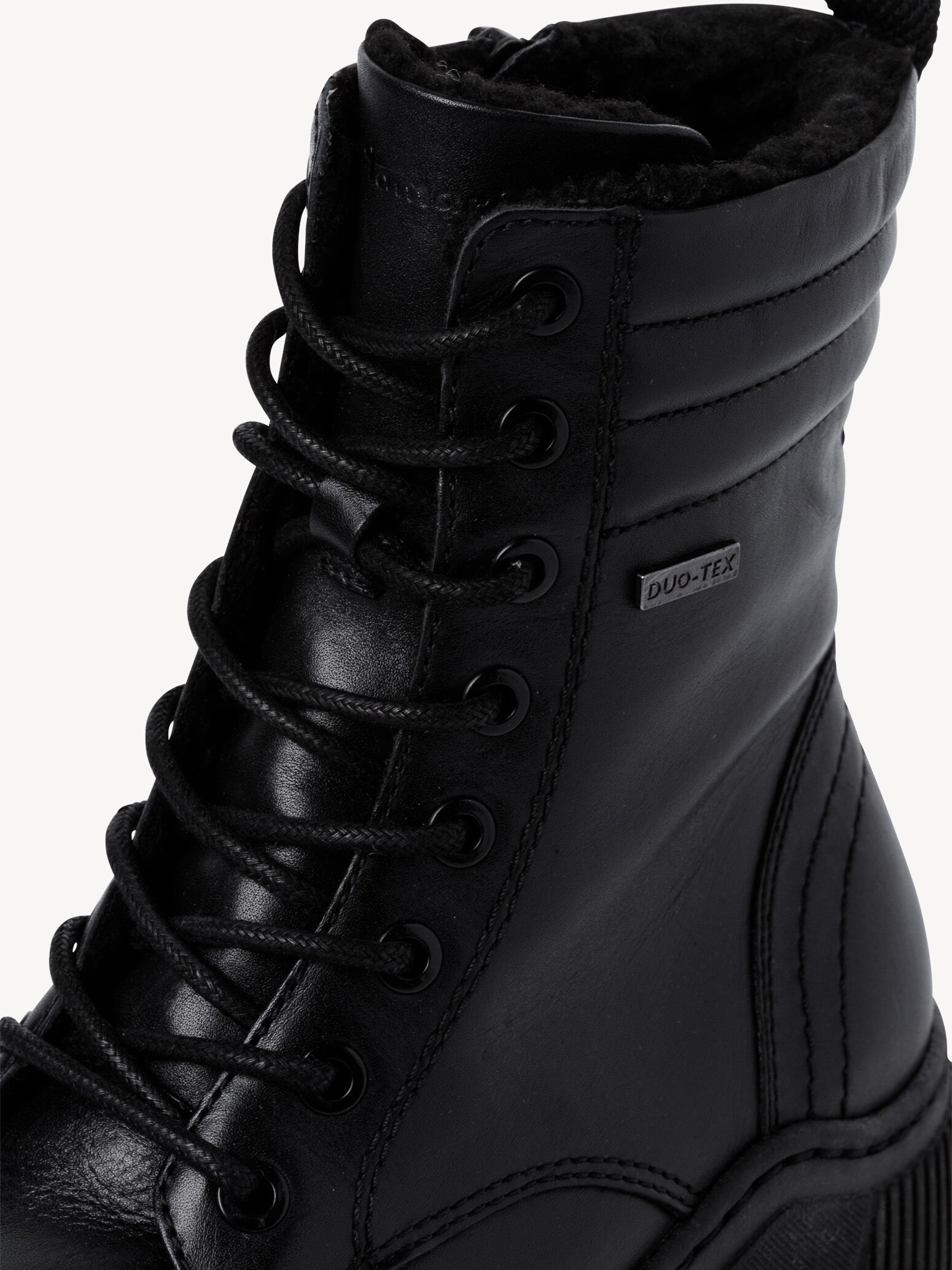 Bottine en cuir - noir