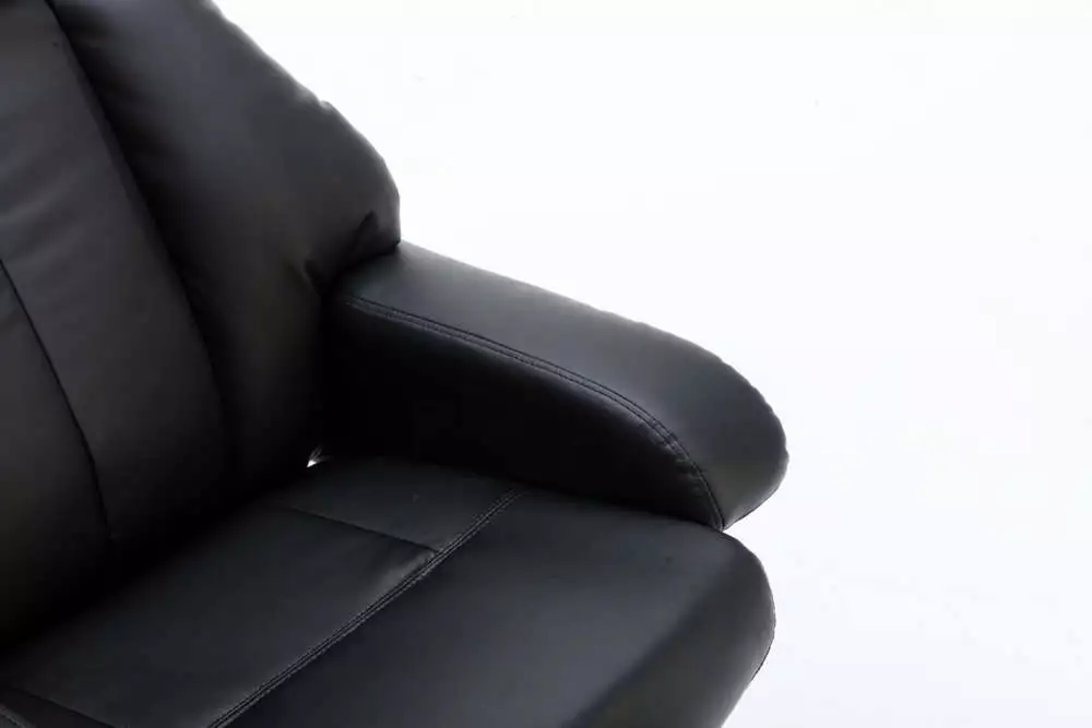 Happy Home Massagesessel mit Fußhocker & Heizfunktion schwarz
