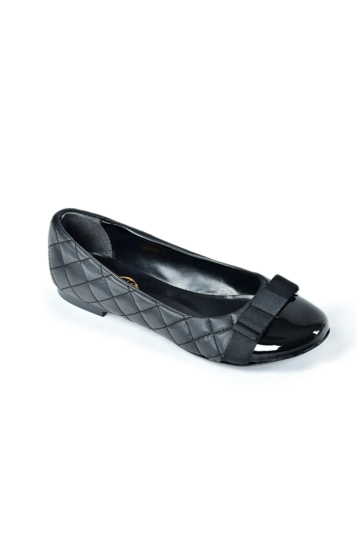 Fox Shoes  Schwarze gesteppte Damen-Ballerina Ballerina D726019509