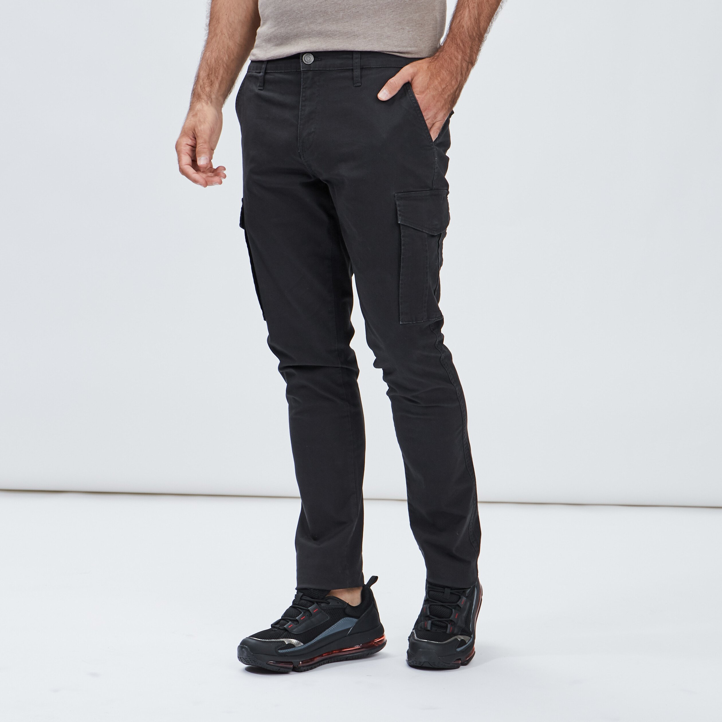 Pantalon battle gris foncé homme | La Halle