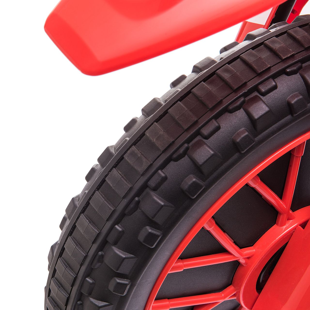 HOMCOM Elektromotorrad Kindermotorrad Kinderfahrzeug Elektrofahrzeug mit 2 abnehmbaren Stützrädern für Kinder ab 3 Jahren PP Metall Rot Weiß 106,5 x 51,5 x 68 cm
