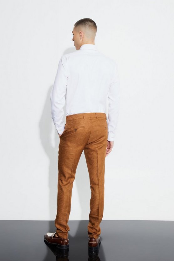 Skinny Anzughose mit Print