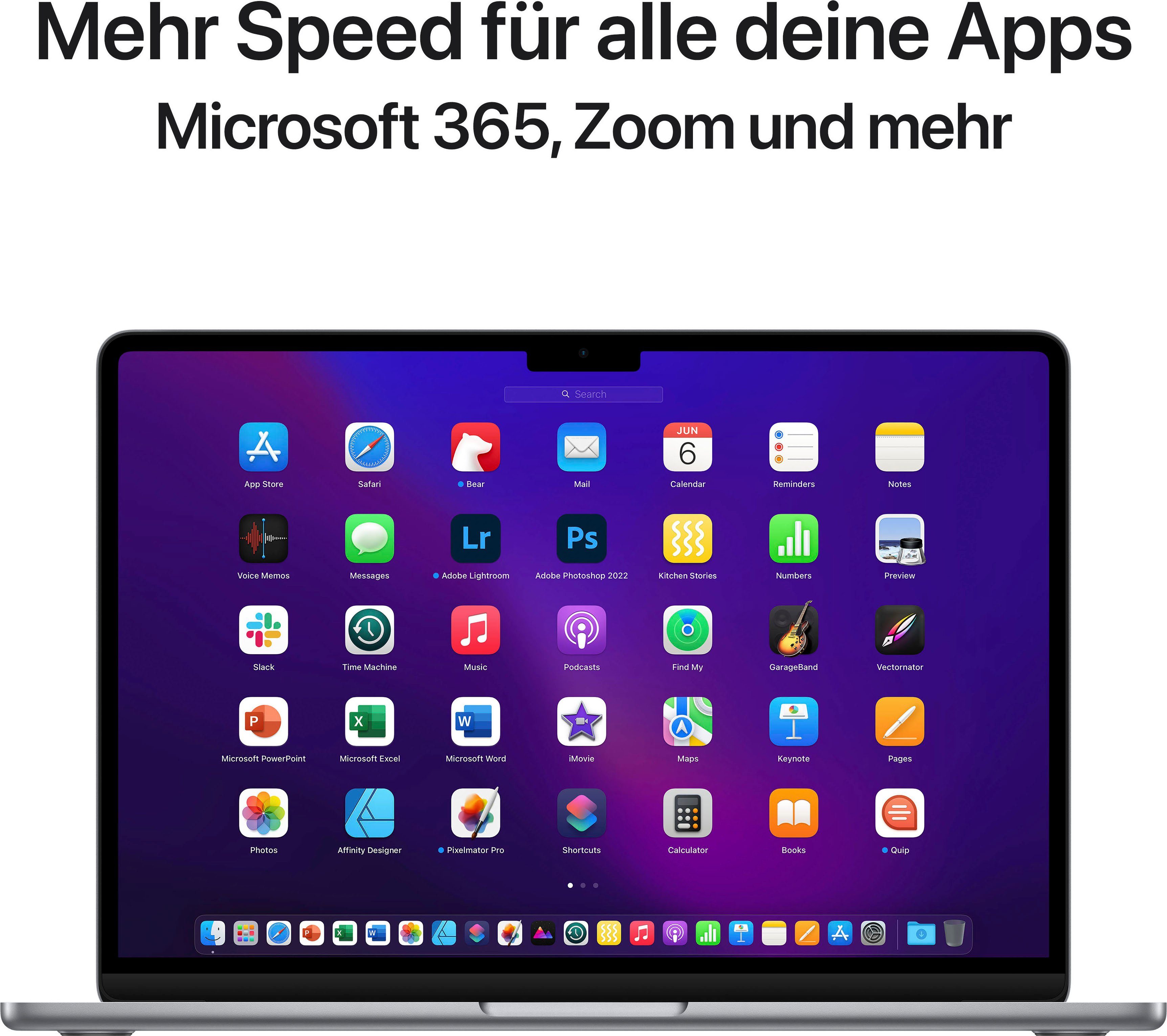 Apple MacBook Air Notebook (34,46 cm/13,6 Zoll, Apple M2 M2, 8-Core GPU, 1000 GB SSD)
