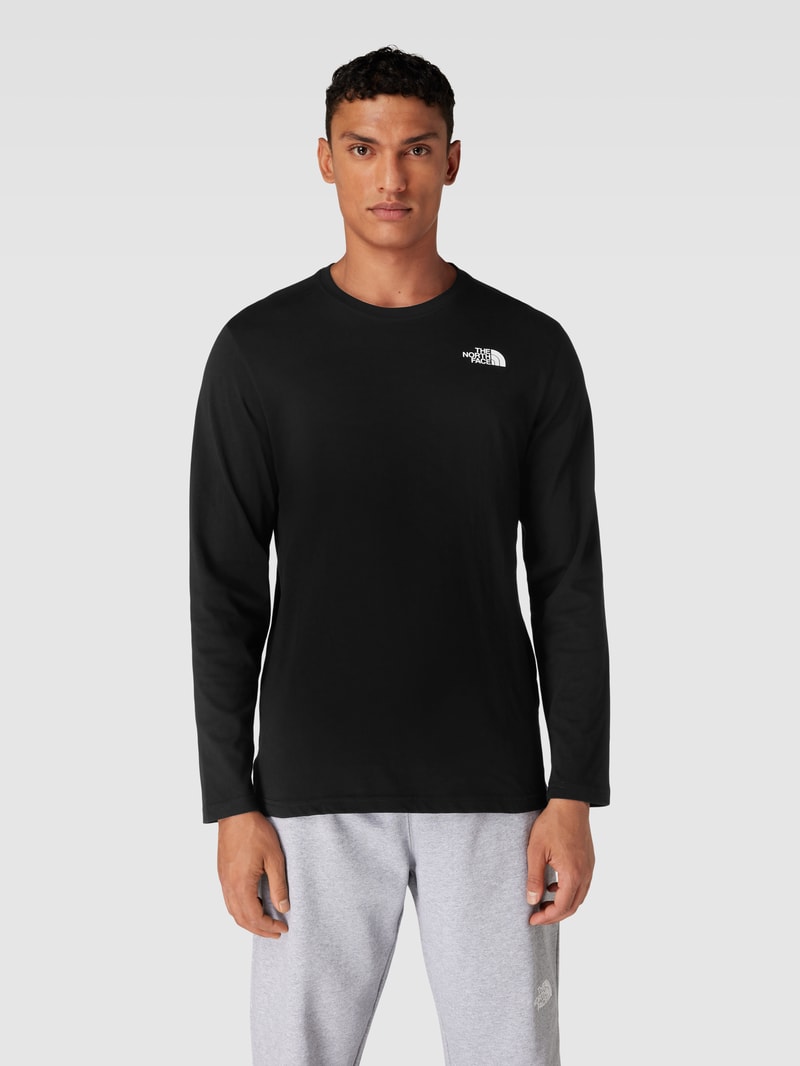 Longsleeve mit Label-Print Modell 'RED BOX' in schwarz