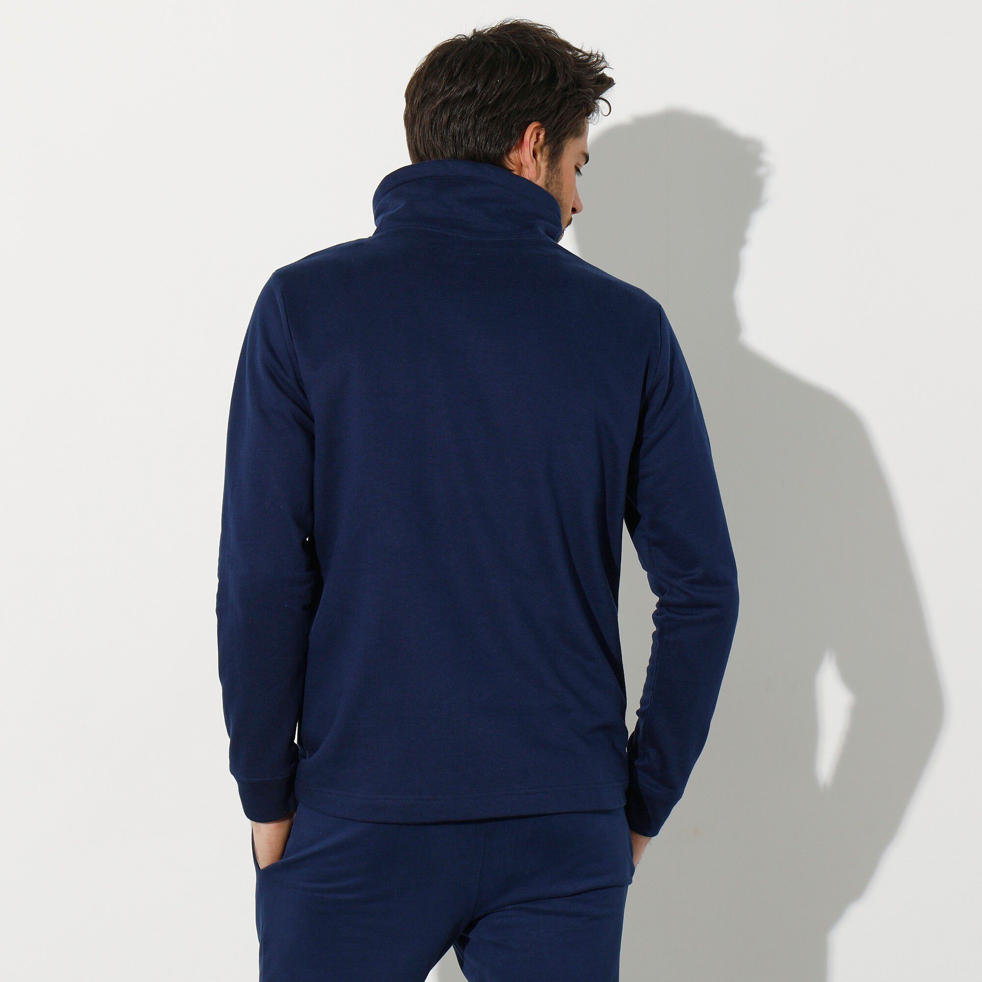 Sweat molleton col montant croisé