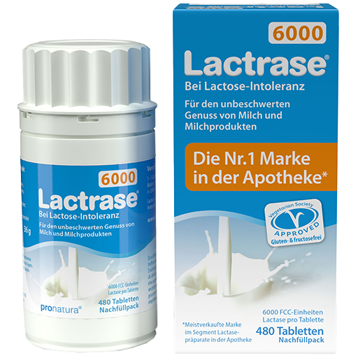 LACTRASE 6.000 FCC Tbl.Klickspender-Nachfüllpack  480 St  Tabletten