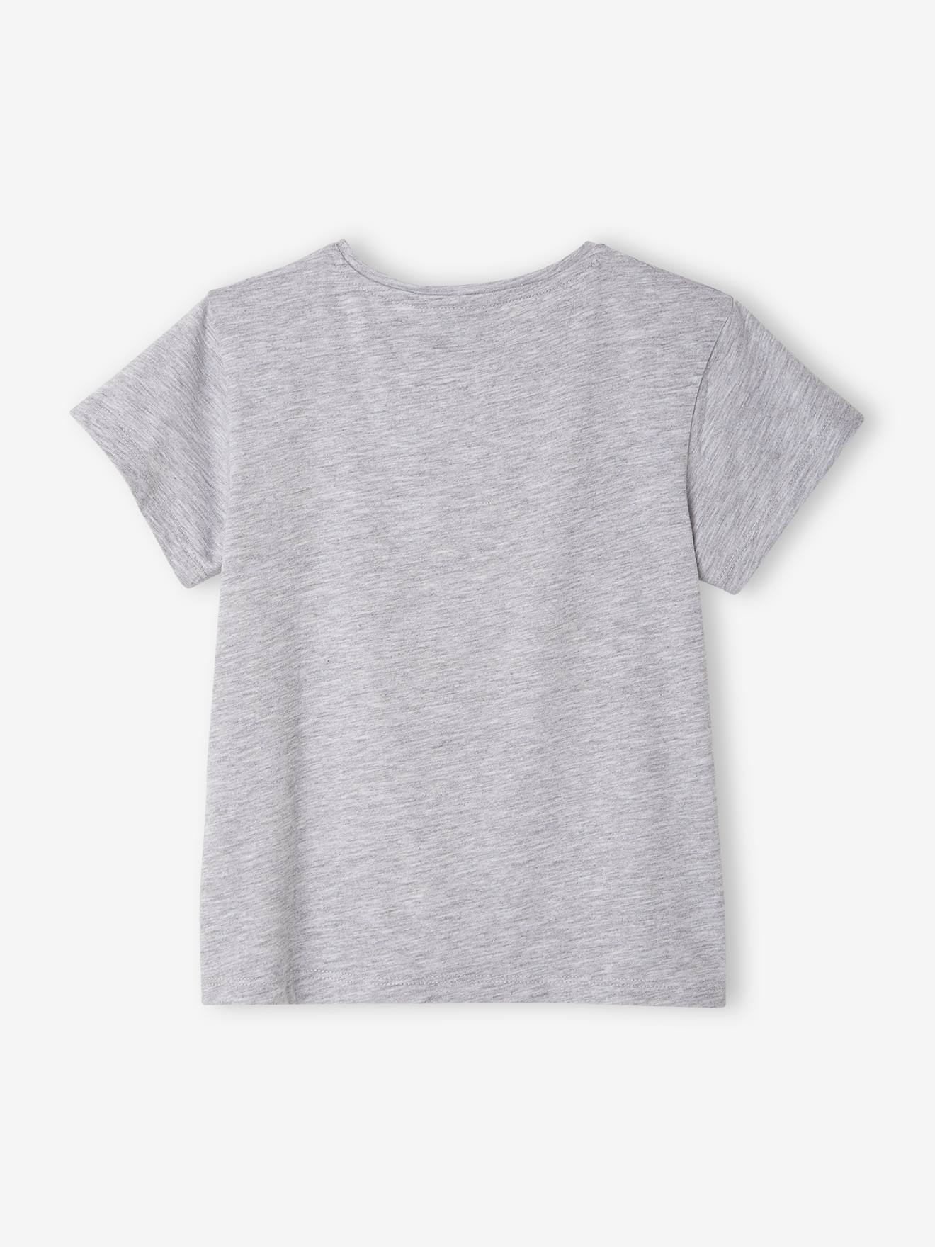 T-shirt fille manches courtes The Rolling Stones® gris moyen chine