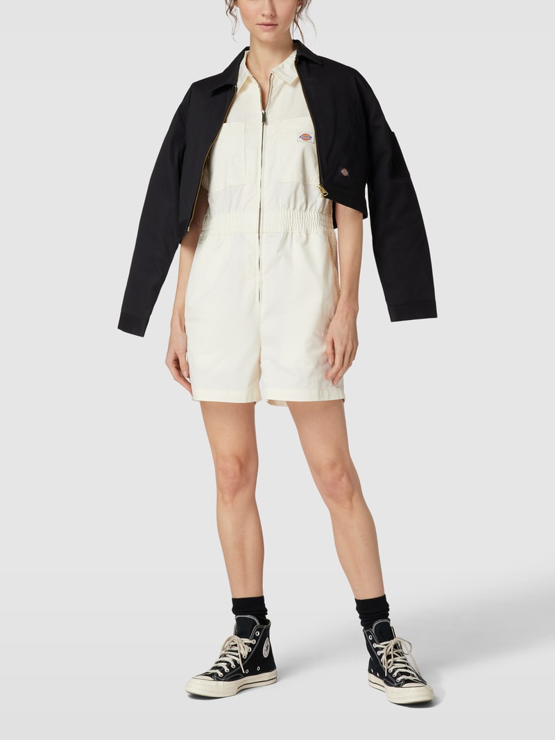 Jumpsuit mit Reißverschluss Modell 'VALE' in ecru