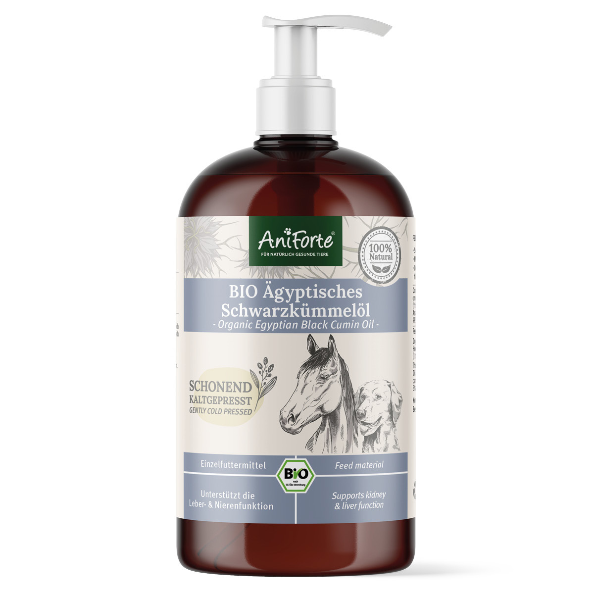 Aniforte Ergänzungsfutter & Aufzucht Aniforte Bio Ägyptisches Schwarzkümmelöl 500ml