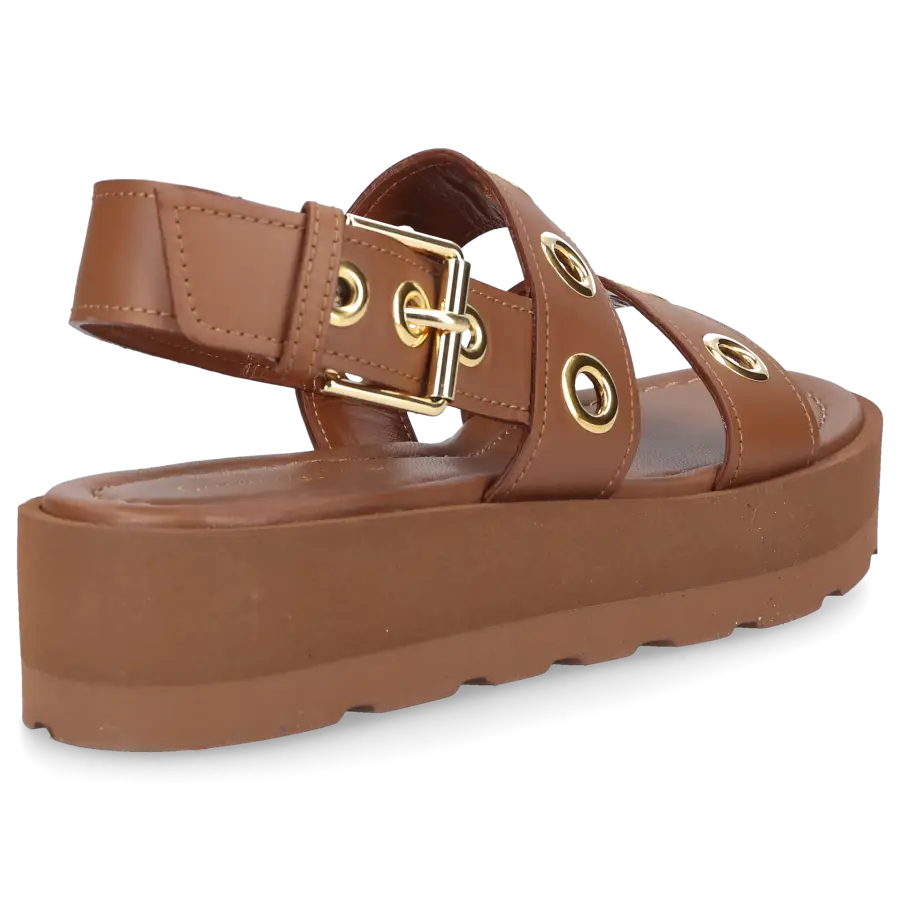 Gianvito Rossi - Plateausandalen G32343 Kalbsleder - braun