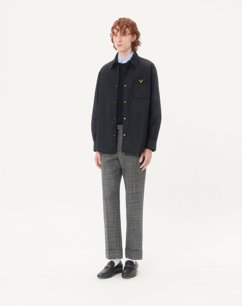 Valentino uldtrøje med V-logo-broderi