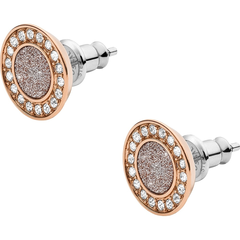 Fossil Boucles d'oreilles à fermoir à poussette Acier inoxydable Boucles d'oreilles