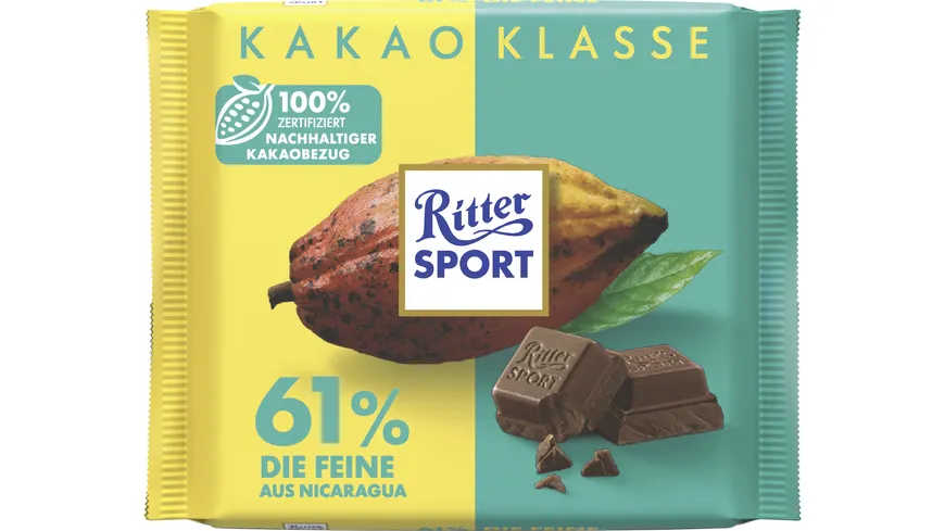 Ritter Sport Kakao-Klasse 100G Ghana 55% - Die Milde Tafel 100 g