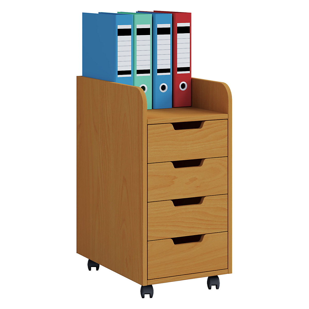 Rollcontainer Beistellcontainer Bürocontainer Rollen rollbar Schublade KonalMaxi