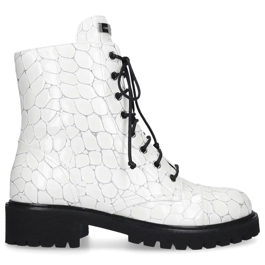 Giuseppe Zanotti - Stiefeletten COMBAT Kalbsleder - weiß