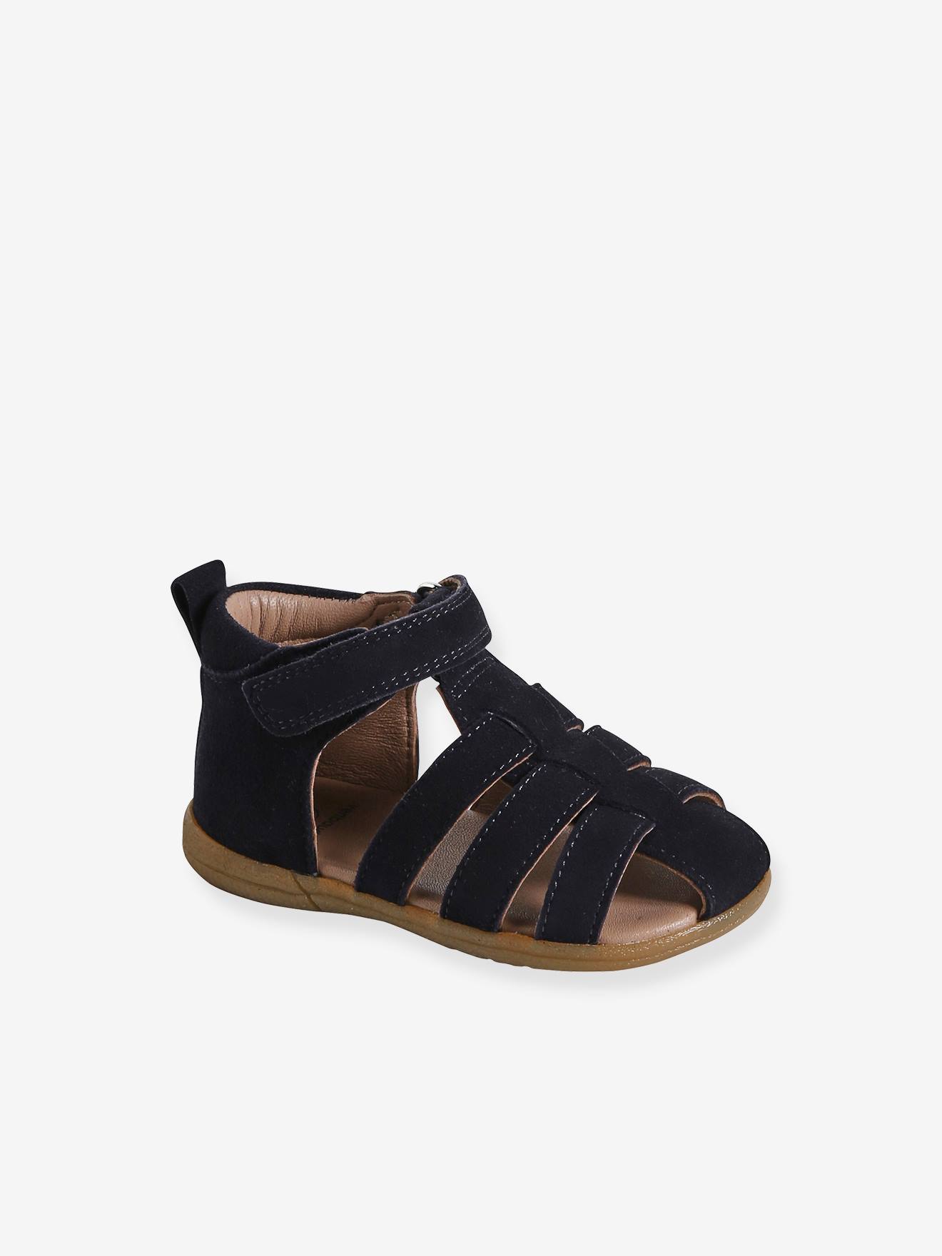 Vertbaudet Jungen Baby Lauflern-Sandalen - braun