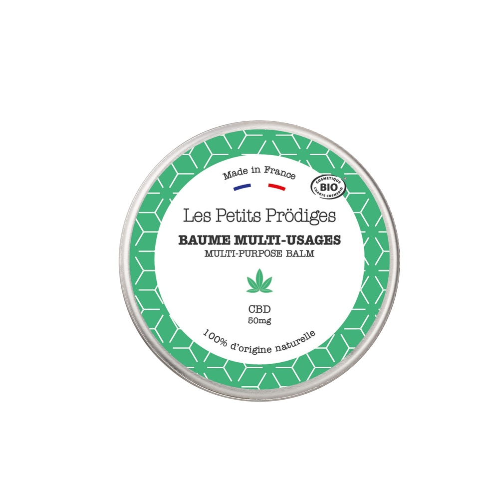 Les Petits Prödiges Baume Multi-Usages CBD 30ml - Bio - COSMOS ORGANIC certifié par Cosmécert Baume Multi-usages
